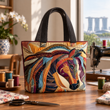 ハンドメイド・キルティングトートバッグ｜モザイクの馬