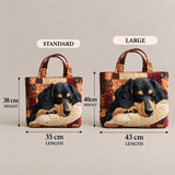 ハンドメイド・キルティングトートバッグ｜犬