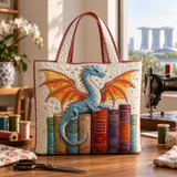 ハンドメイド・キルティングトートバッグ｜エメラルドのドラゴン