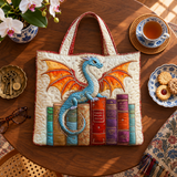 ハンドメイド・キルティングトートバッグ｜エメラルドのドラゴン