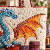 ハンドメイド・キルティングトートバッグ｜エメラルドのドラゴン