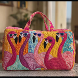 ハンドメイド ソフトトラベルバッグ