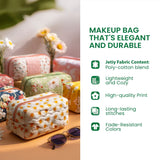 Chicken Grove Quilted Makeup Bag