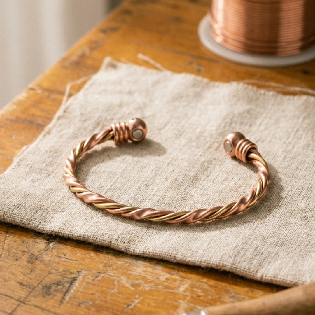 River Copper Bracelet – handmade from pure copper