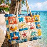Handcrafted Beach Bag | Tropical Day