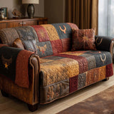 Mariela - Quilted Sofa Cover in Rodeo Rustic Style