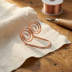 Volute Copper Hand Spiral – handmade from pure copper