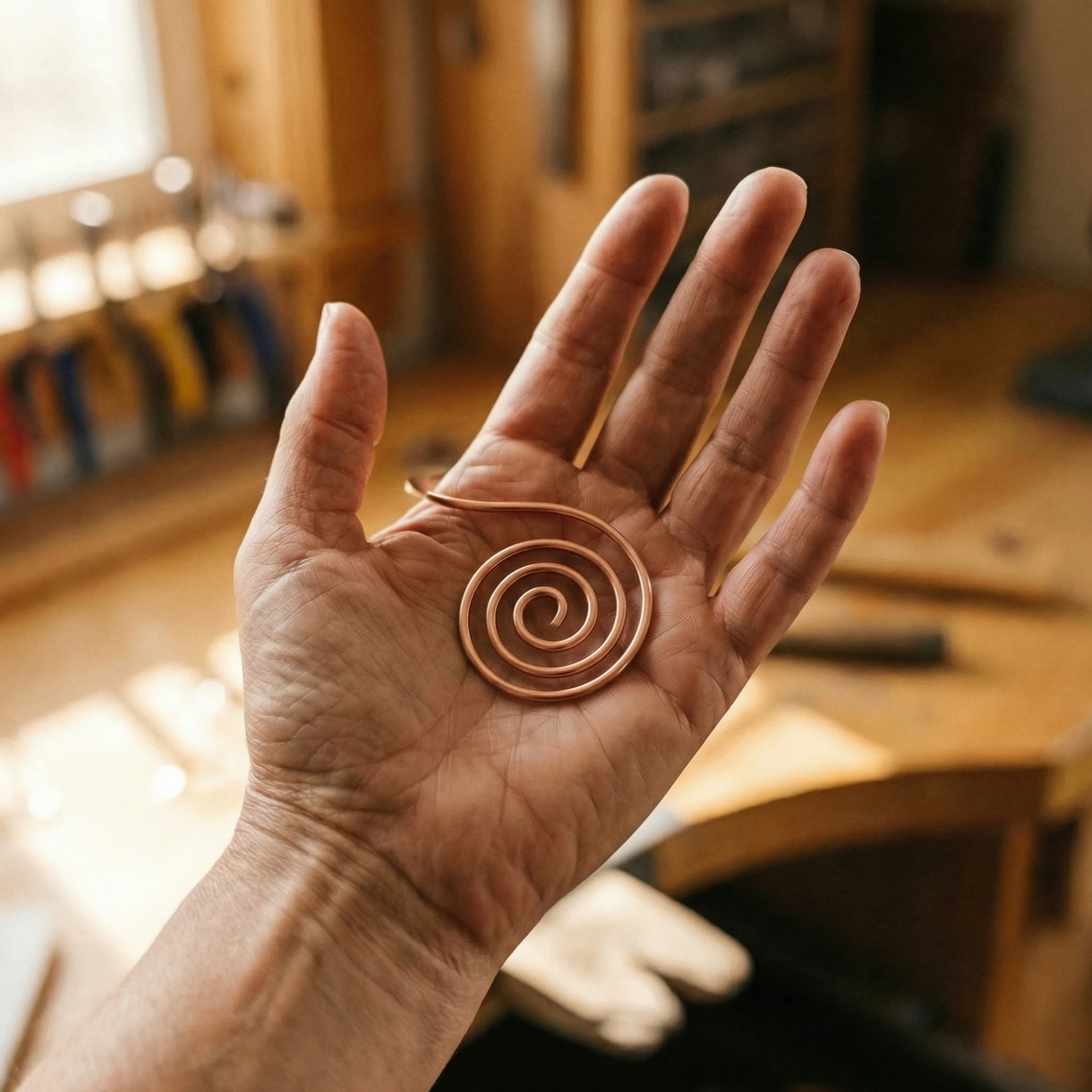 Volute Copper Hand Spiral – view 3