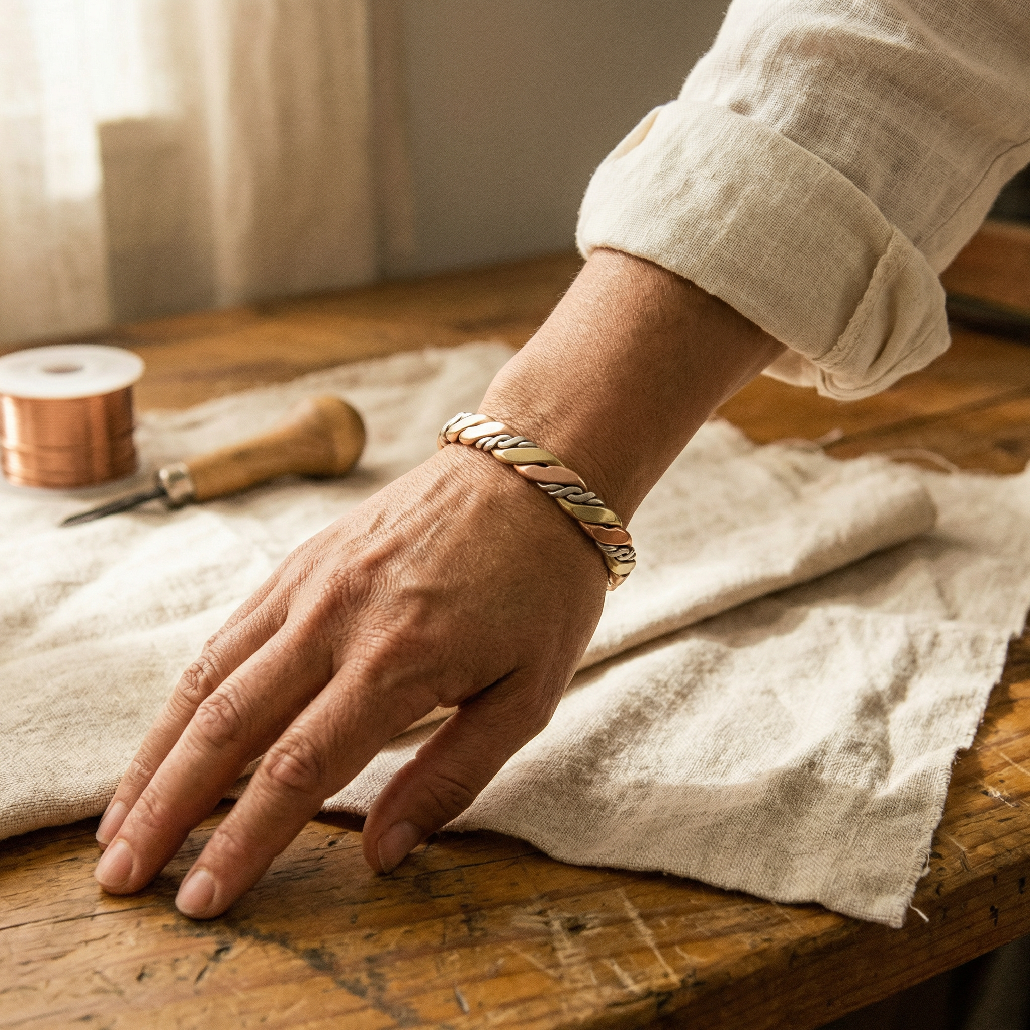Trine Copper Bracelet – view 2