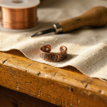 Marigold Copper Ring – handmade from pure copper