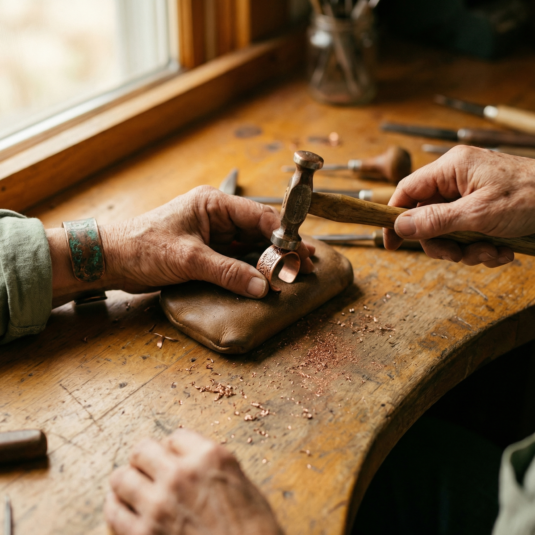 Marigold Copper Ring – view 3