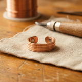 Furrow Copper Ring – handmade from pure copper