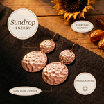 Sundrop Copper Earrings – view 4