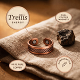 Trellis Copper Ring – view 4