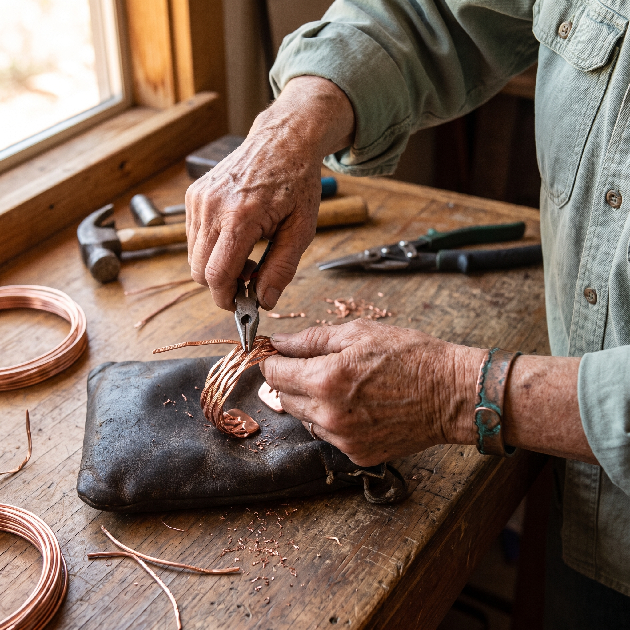 Wisp Copper Bracelet – view 3