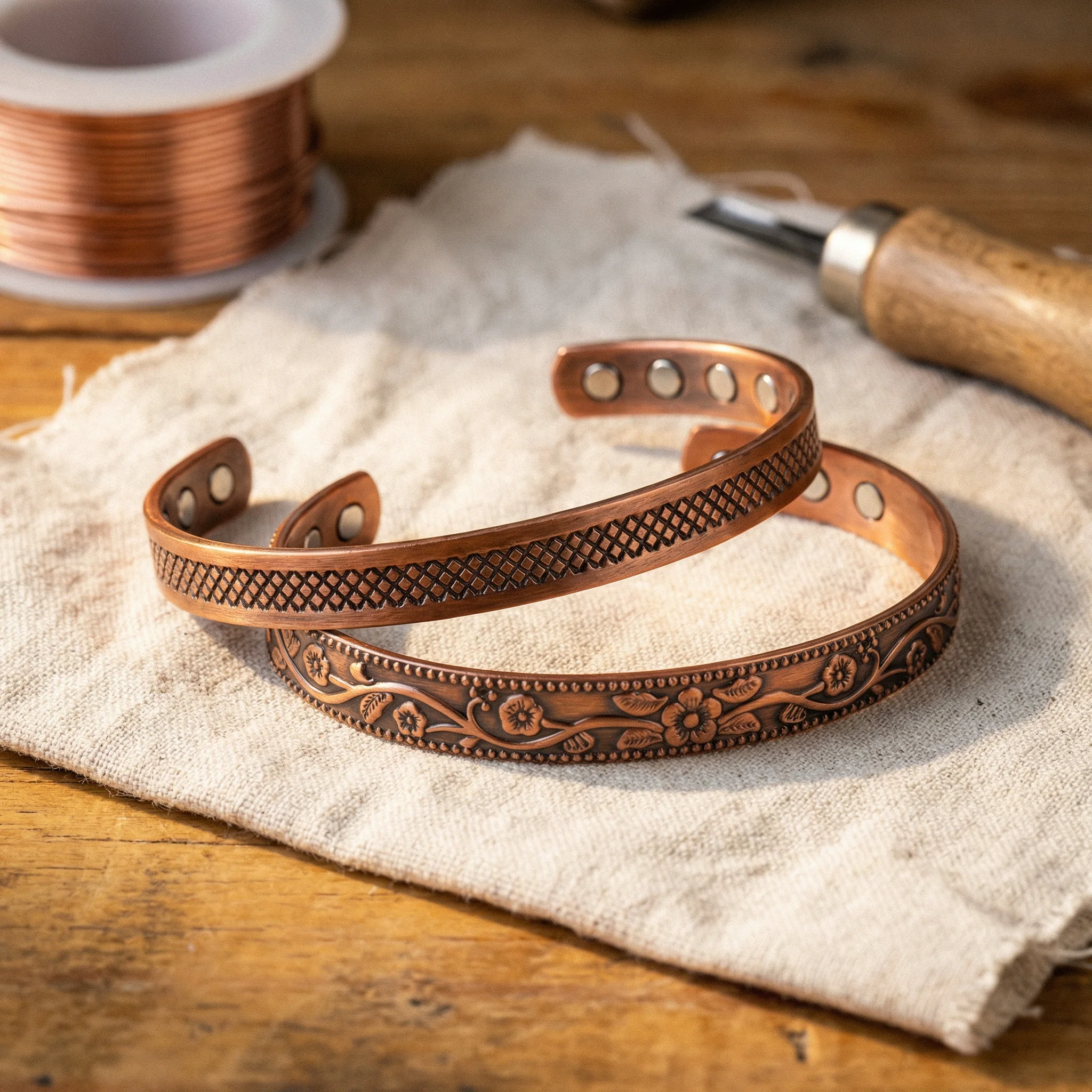 Anvil Copper Bracelet – handmade from pure copper